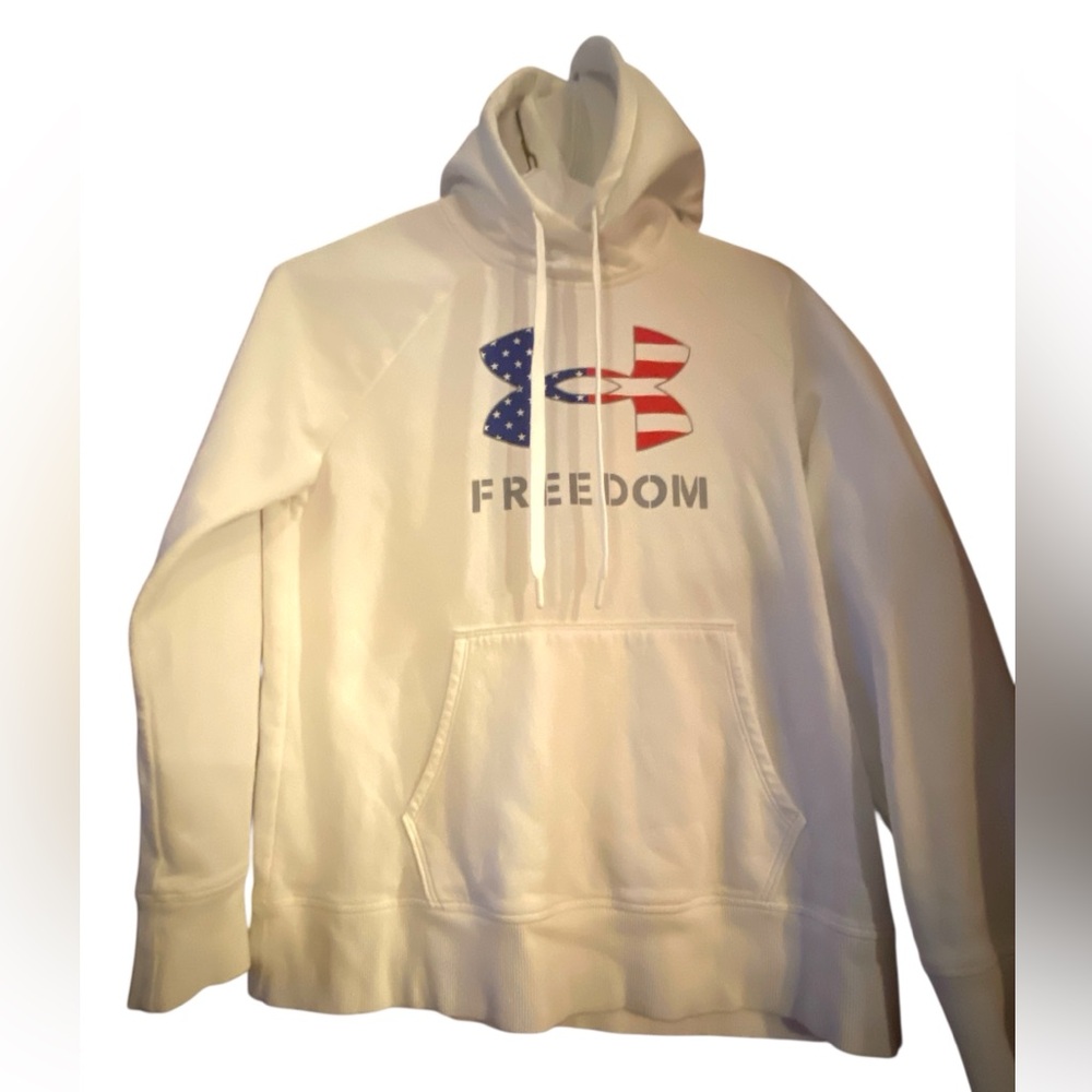 Under Armour Men's White Freedom Hoodie